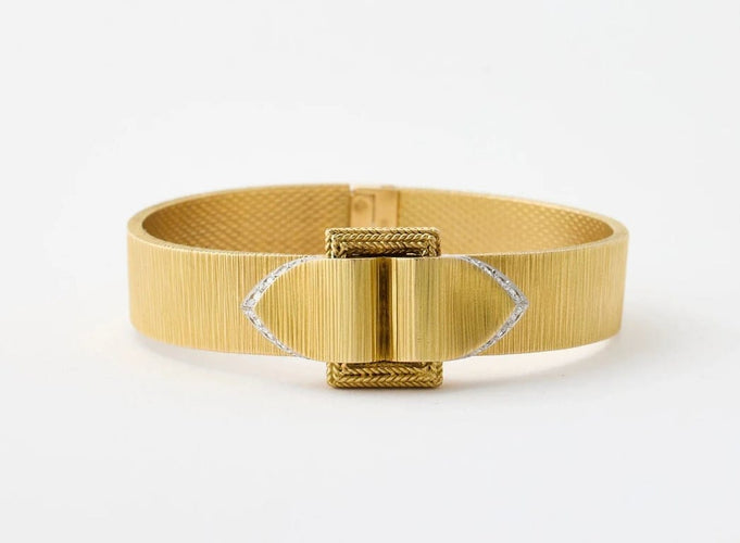 Montre Movado - Montre bracelet en or jaune 18K avec diamants 58 Facettes