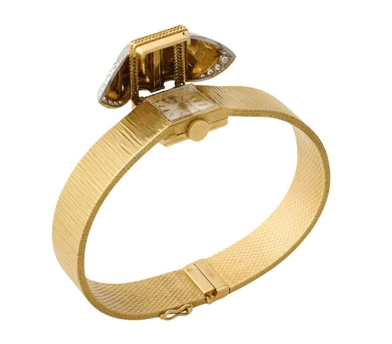 Montre Movado - Montre bracelet en or jaune 18K avec diamants 58 Facettes