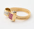 Montre Montre bracelet 1950 en or jaune et platine, diamants 58 Facettes