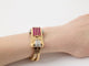 Montre Montre bracelet 1950 en or jaune et platine, diamants 58 Facettes