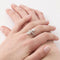Bague 55 Bague toi et moi en platine 950 avec diamants taille coussin 58 Facettes