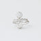 Bague 55 Bague toi et moi en platine 950 avec diamants taille coussin 58 Facettes