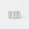 Bague 48 Bague Art déco en platine 950 et diamants 58 Facettes