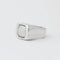 Bague 56 Chevalière - Bague en or blanc 18 carats et diamants 58 Facettes