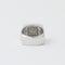 Bague 56 Chevalière - Bague en or blanc 18 carats et diamants 58 Facettes