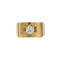 Bague 50 Bague diamant 1940 en or jaune 750 58 Facettes