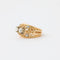 Bague 52 Bague années 1940 en or jaune 18K et diamants 58 Facettes