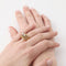 Bague 52 Bague années 1940 en or jaune 18K et diamants 58 Facettes