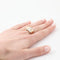 Bague 54 Bague années 1940 en or jaune et platine avec diamants 58 Facettes