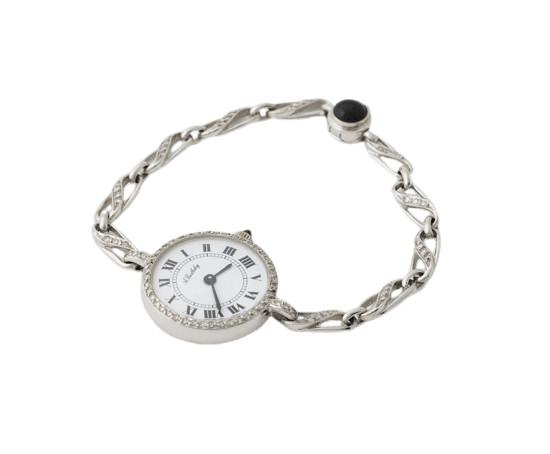 Montre Alexis Barthelay - Montre en or blanc 750 avec diamants 58 Facettes