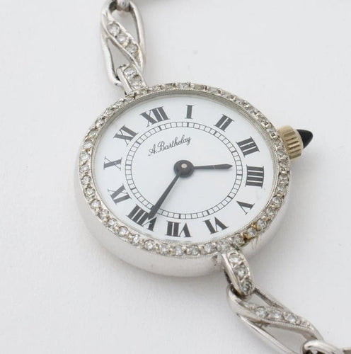 Montre Alexis Barthelay - Montre en or blanc 750 avec diamants 58 Facettes