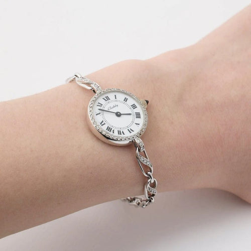 Montre Alexis Barthelay - Montre en or blanc 750 avec diamants 58 Facettes