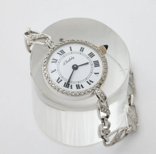 Montre Alexis Barthelay - Montre en or blanc 750 avec diamants 58 Facettes