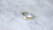 Bague 60 Art Déco - Alliance double anneau en or jaune et platine diamants 58 Facettes
