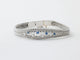 Bracelet Bracelet en or blanc 18 carats avec saphirs et diamants 58 Facettes