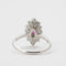 Bague 58 Bague rubis et diamants en or blanc 750 58 Facettes