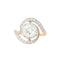 Bague 57 Bague tourbillon en or jaune et platine avec diamants 2,04 ct 58 Facettes