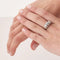 Bague 58 Bague vintage en platine 950 avec diamants taille brillant 58 Facettes