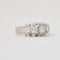 Bague 58 Bague vintage en platine 950 avec diamants taille brillant 58 Facettes