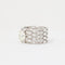 Bague 55 Bague en or blanc 750 avec diamants 58 Facettes