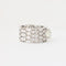 Bague 55 Bague en or blanc 750 avec diamants 58 Facettes