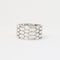 Bague 55 Bague en or blanc 750 avec diamants 58 Facettes