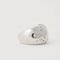 Bague 54 Bague jonc pavée de diamants en or blanc 750 58 Facettes
