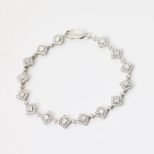 Bracelet Bracelet rivière en or blanc 750/1000 et diamants 58 Facettes