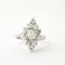 Bague 56 Bague vintage en or blanc 750/1000 et diamants 58 Facettes