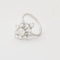 Bague 56 Bague vintage en or blanc 750/1000 et diamants 58 Facettes