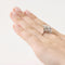 Bague 56 Bague vintage en or blanc 750/1000 et diamants 58 Facettes
