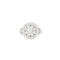 Bague 55 Bague vintage en or blanc 750/1000 et diamants 58 Facettes