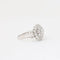 Bague 55 Bague vintage en or blanc 750/1000 et diamants 58 Facettes