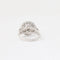 Bague 55 Bague vintage en or blanc 750/1000 et diamants 58 Facettes