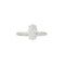Bague 55 Bague en or blanc 750/1000 avec diamant taille marquise 1,56 ct 58 Facettes
