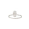 Bague 55 Bague en or blanc 750/1000 avec diamant taille marquise 1,56 ct 58 Facettes