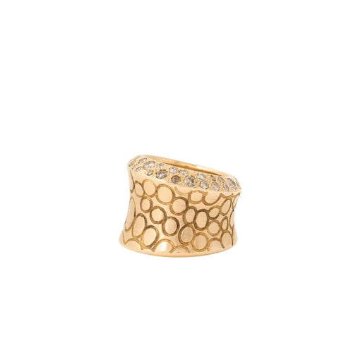 Bague 56 Pomellato Cocco - Bague en or rose avec diamants 58 Facettes