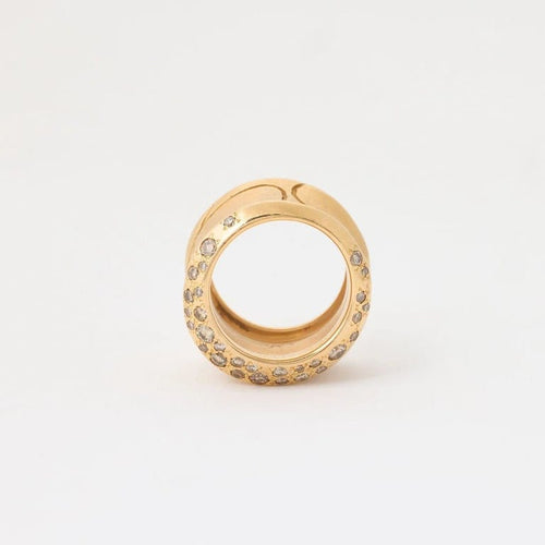 Bague 56 Pomellato Cocco - Bague en or rose avec diamants 58 Facettes