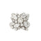 Bague 54 Bague en or blanc 750 avec diamants navettes et brillants 58 Facettes