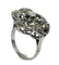 Bague 52 Bague Art déco en platine 950 sertie de diamants taille rose 0,50 ct 58 Facettes E04
