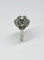 Bague 52 Bague Art déco en platine 950 sertie de diamants taille rose 0,50 ct 58 Facettes E04