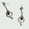 Boucles d'oreilles Boucles d'oreilles Art déco en platine 950 avec diamants et saphirs 58 Facettes Q949A