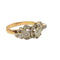 Bague 60 Bague Art déco en or jaune 18 ct, platine et diamants 58 Facettes Q976A