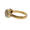 Bague 60 Bague Art déco en or jaune 18 ct, platine et diamants 58 Facettes Q976A