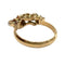 Bague 60 Bague Art déco en or jaune 18 ct, platine et diamants 58 Facettes Q976A