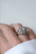Bague 55 Bague cocktail - Bague fleur en or blanc et platine, diamants 58 Facettes