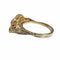 Bague 52 Bague Art déco en or 18 ct avec diamants et rubis synthétique 58 Facettes Q37B