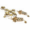 Boucles d'oreilles Ensemble élisabéthain - Broche et boucles d'oreilles en or 18 carats et perles 58 Facettes Q43B
