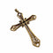 Pendentif Croix Art déco 1920-1925 en or 18 ct et platine, diamants 58 Facettes Q42B