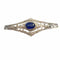Broche Broche Art déco années 1930 en or 18 ct et platine avec diamants 58 Facettes A2602
